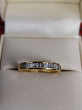 18ct Gold Half Eternity Ring